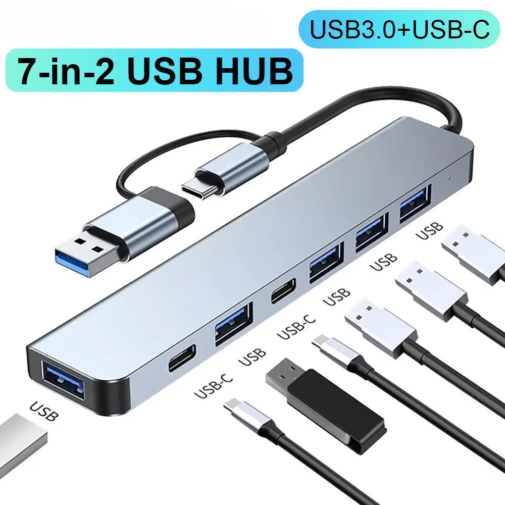 TYPE-C &amp; USB 7-EN-1